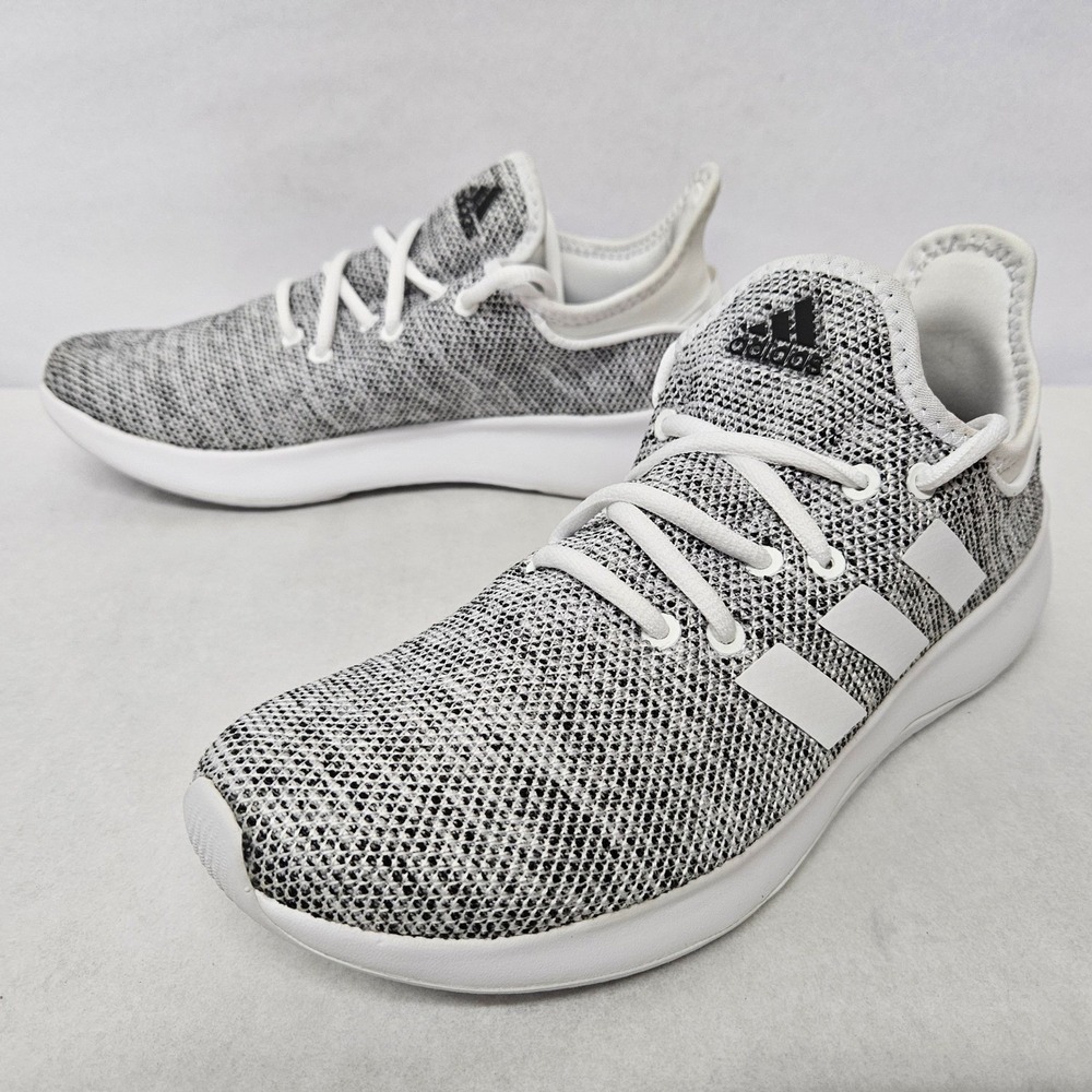 Adidas Cloudfoam Pure SPW Running Shoes IF3393 Grey White Black Women's Size 10 - Picture 3 of 10